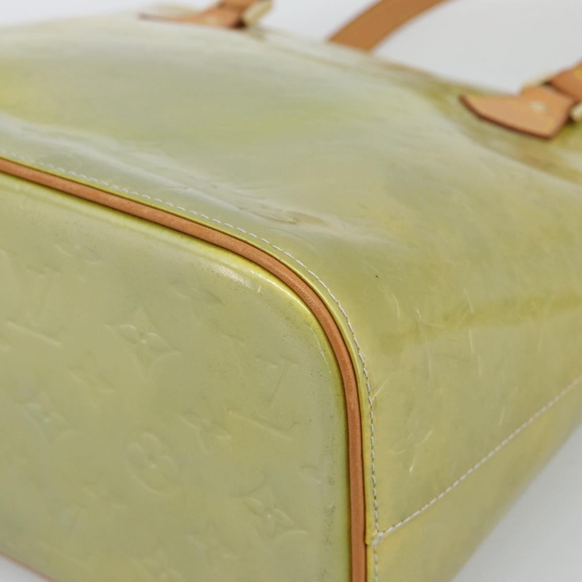 LOUIS VUITTON Monogram Vernis Houston Hand Bag Gris M91053 LV Auth bs36580
