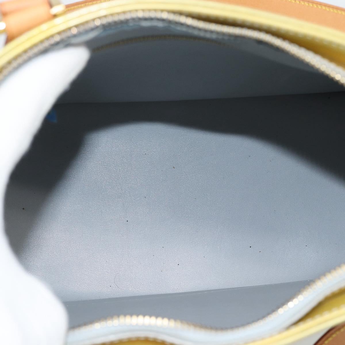 LOUIS VUITTON Monogram Vernis Houston Hand Bag Gris M91053 LV Auth bs36580