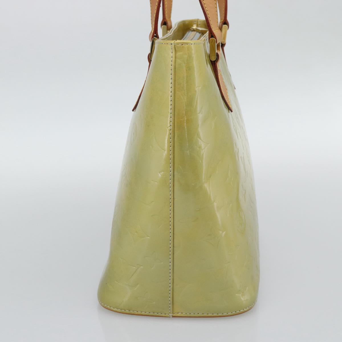 LOUIS VUITTON Monogram Vernis Houston Hand Bag Gris M91053 LV Auth bs36580