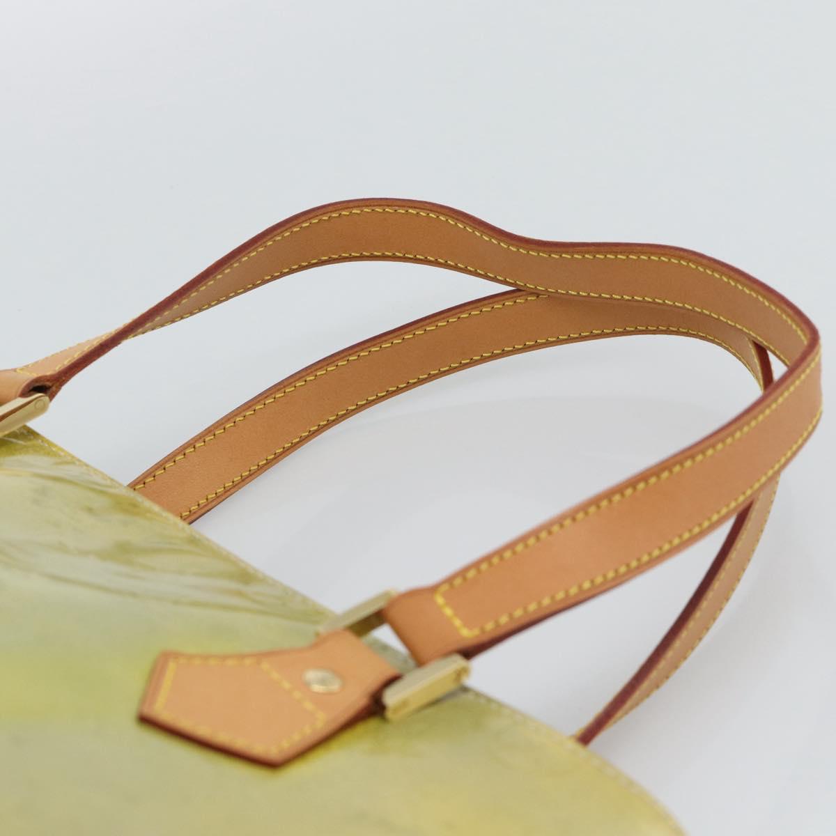 LOUIS VUITTON Monogram Vernis Houston Hand Bag Gris M91053 LV Auth bs36580