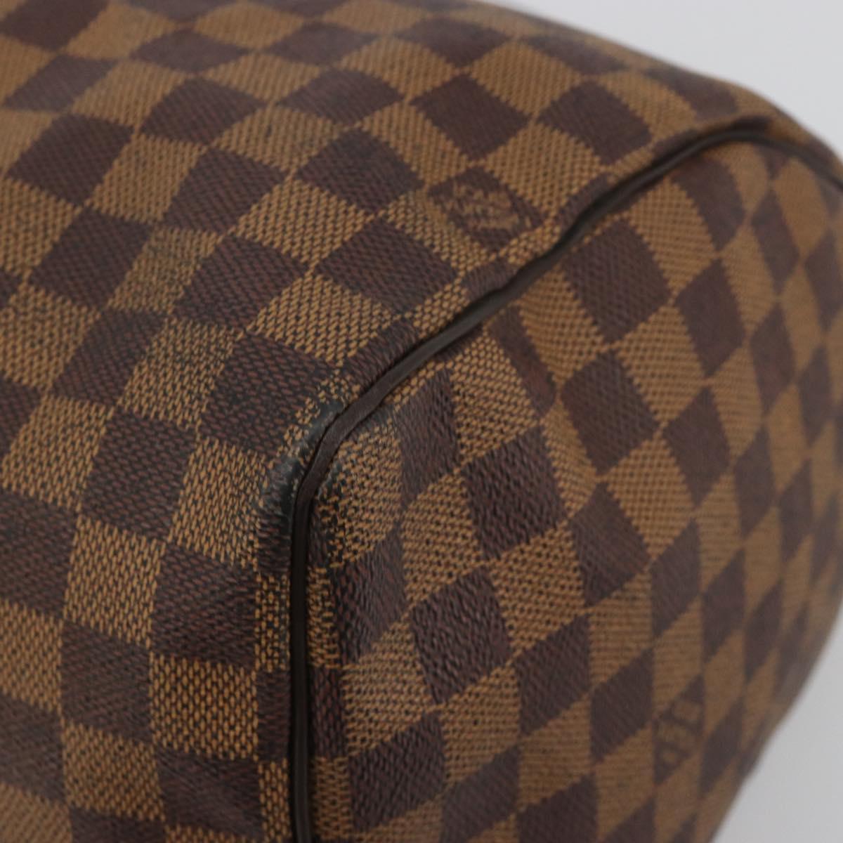 LOUIS VUITTON Damier Ebene Speedy 35 Hand Bag N41363 LV Auth bs36583