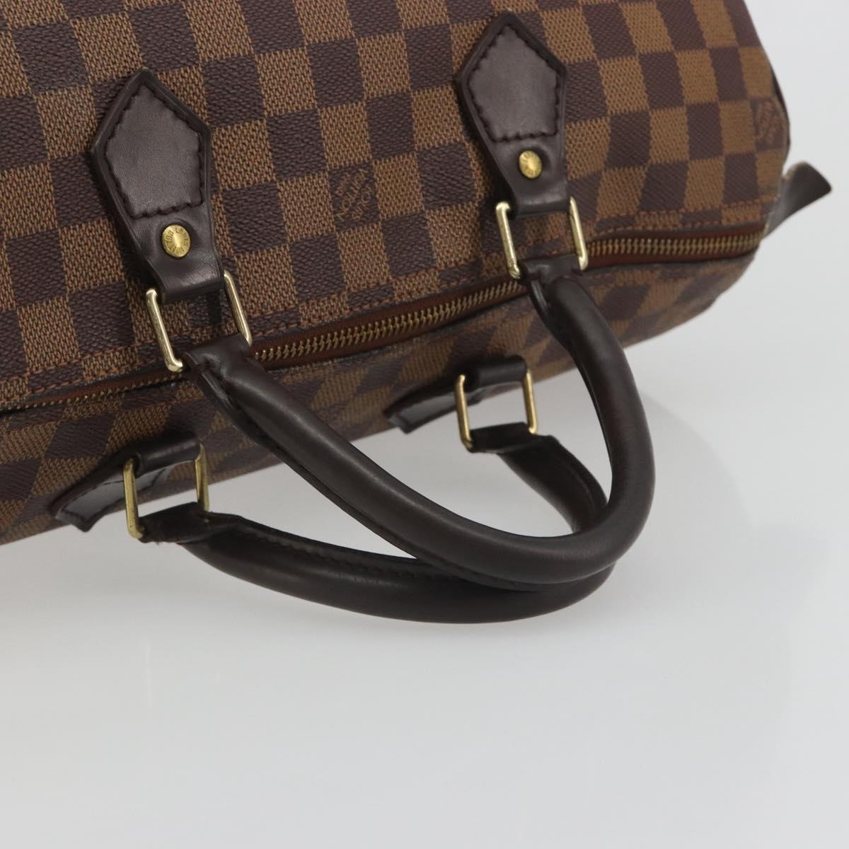 LOUIS VUITTON Damier Ebene Speedy 35 Hand Bag N41363 LV Auth bs36583