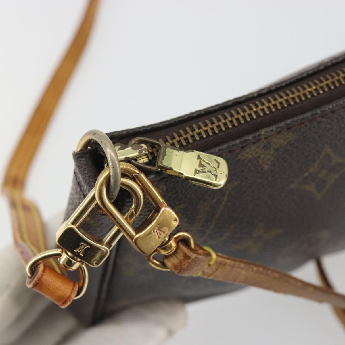 LOUIS VUITTON Monogram Pochette Accessoires Pouch M51980 LV Auth bs36587
