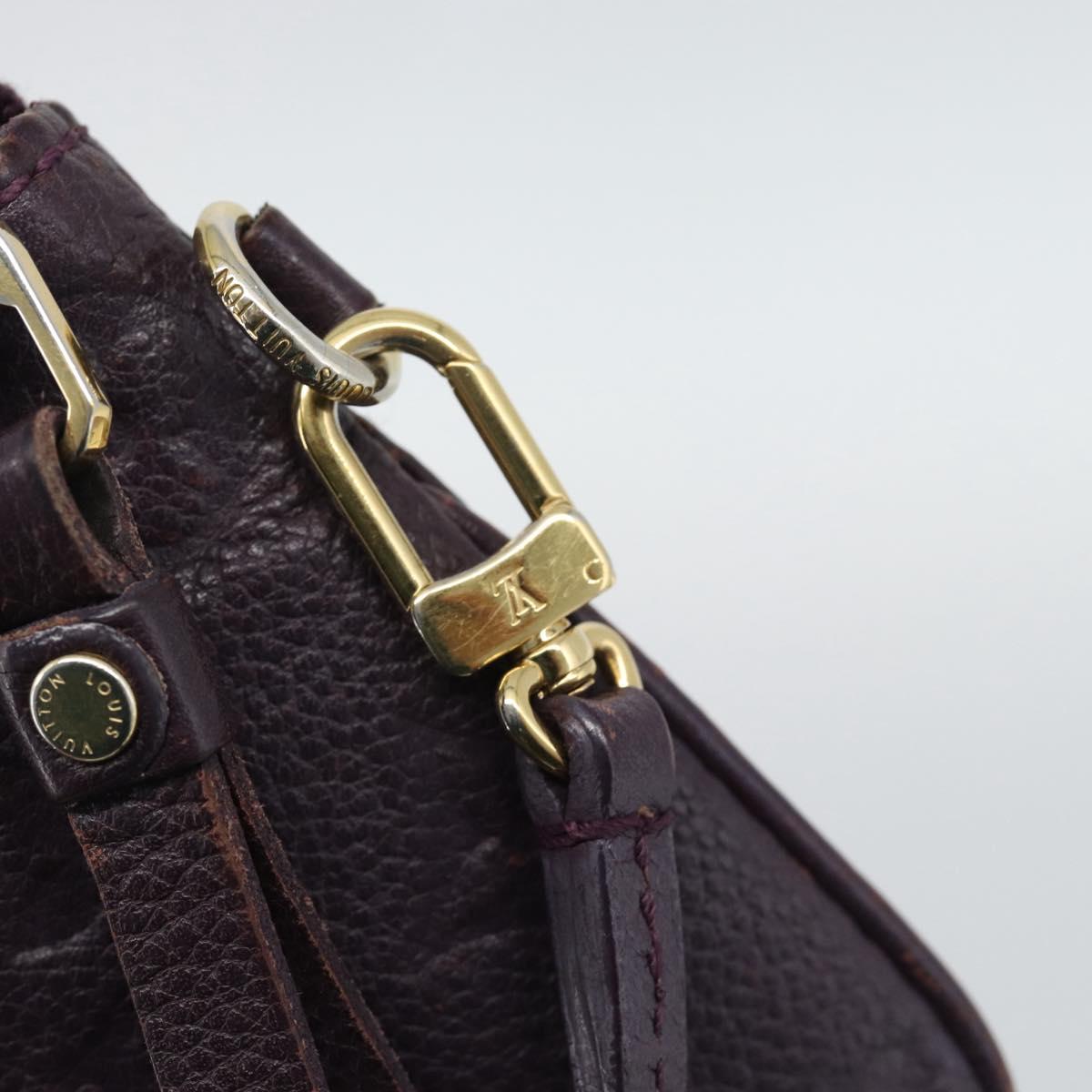 LOUIS VUITTON Monogram Empreinte Citadine PM Pouch Purple LV Auth bs36589