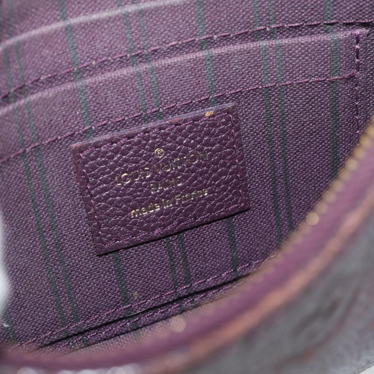 LOUIS VUITTON Monogram Empreinte Citadine PM Pouch Purple LV Auth bs36589