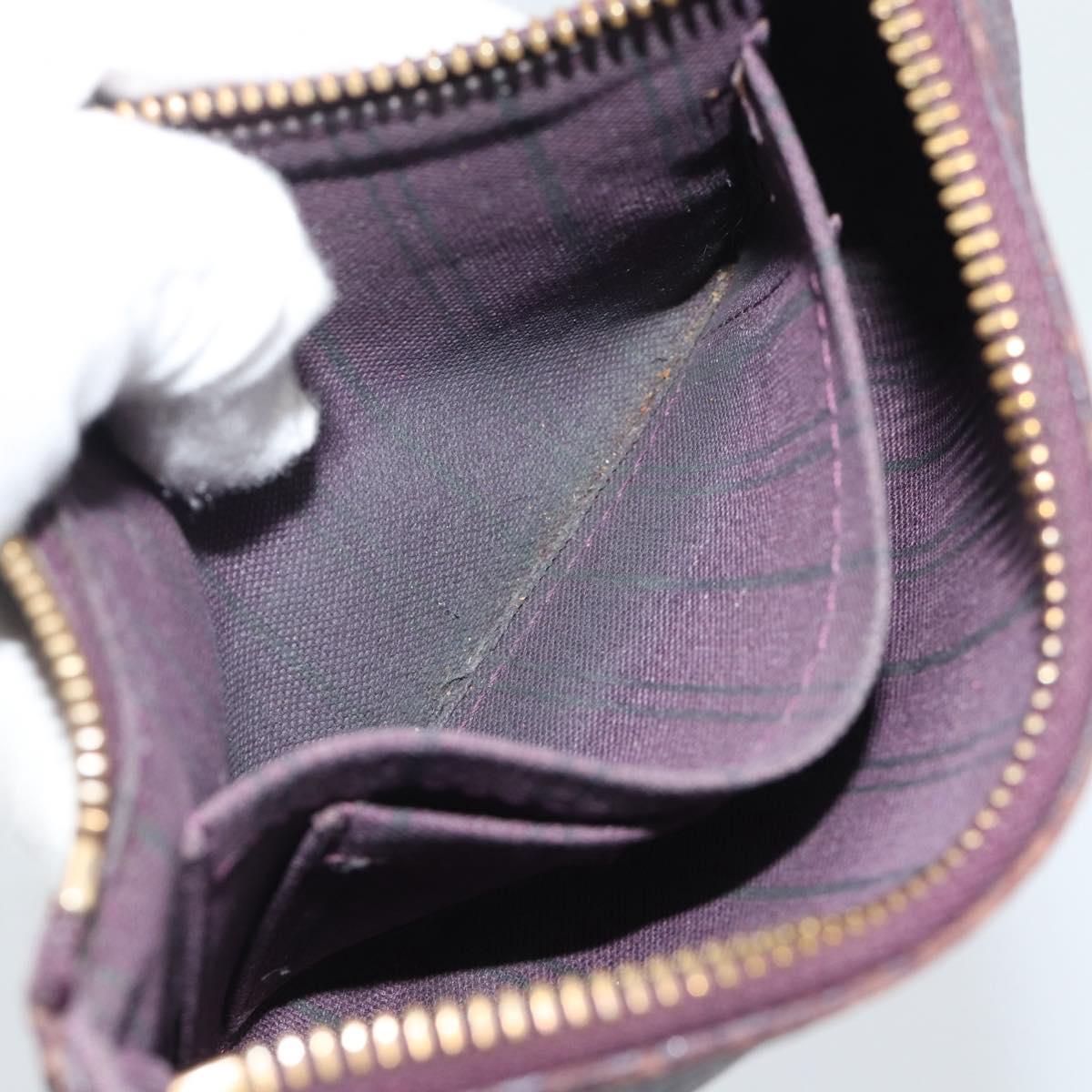 LOUIS VUITTON Monogram Empreinte Citadine PM Pouch Purple LV Auth bs36589