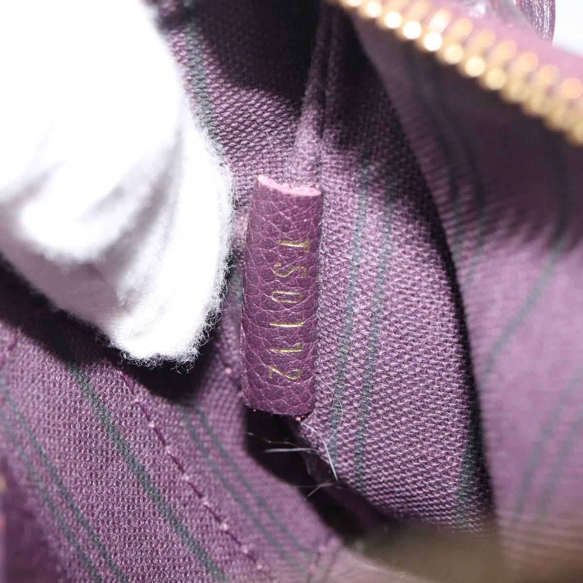 LOUIS VUITTON Monogram Empreinte Citadine PM Pouch Purple LV Auth bs36589