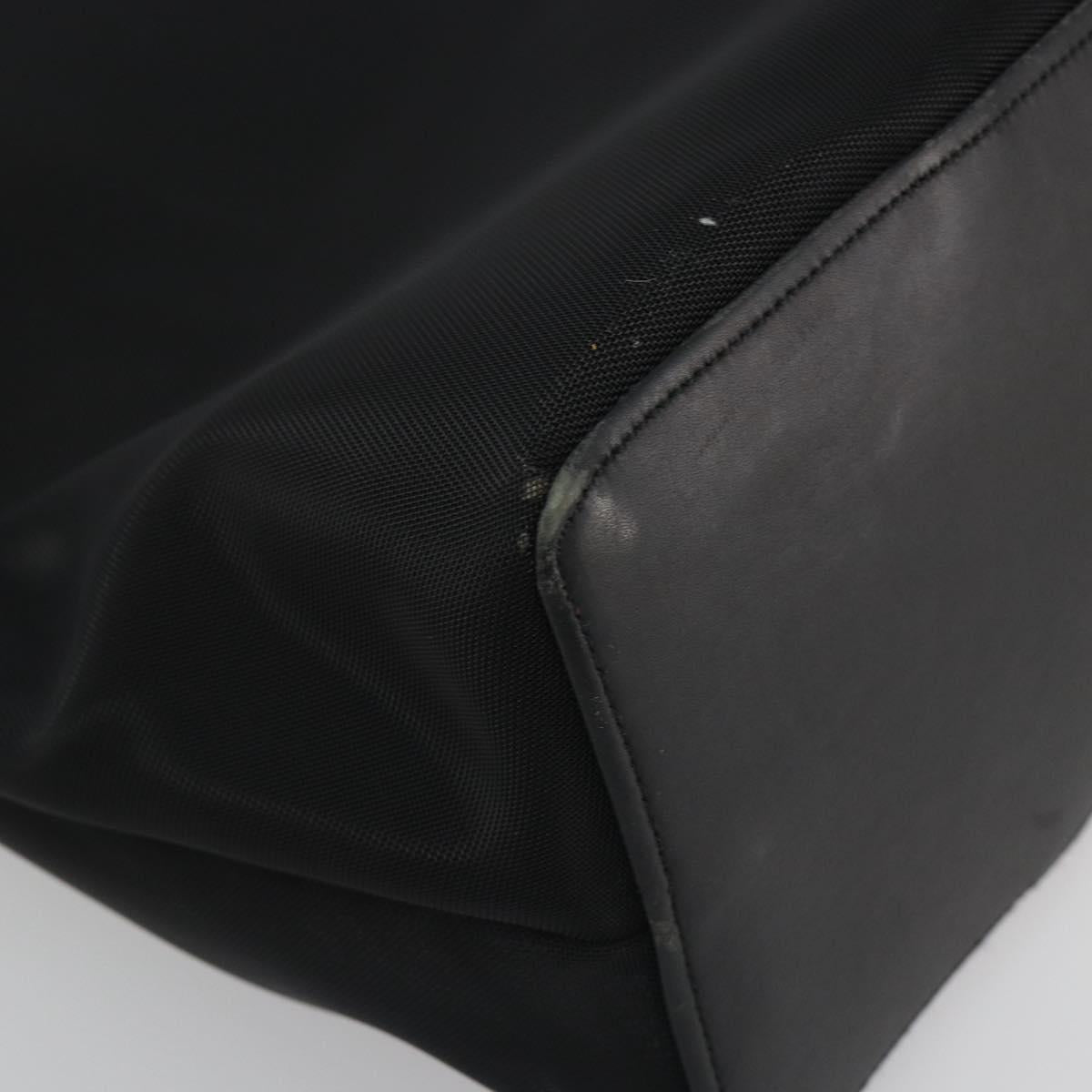 Salvatore Ferragamo Tote Bag Nylon Brown Silver Auth bs36608A