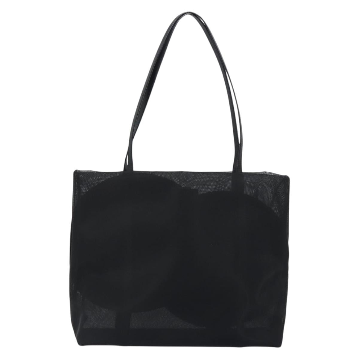 Salvatore Ferragamo Tote Bag Nylon Brown Silver Auth bs36608A