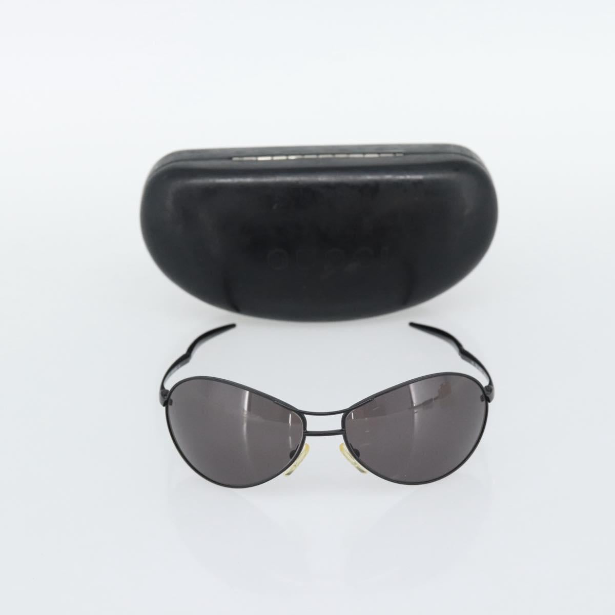 GUCCI Sunglasses Plastic Black Auth bs36623