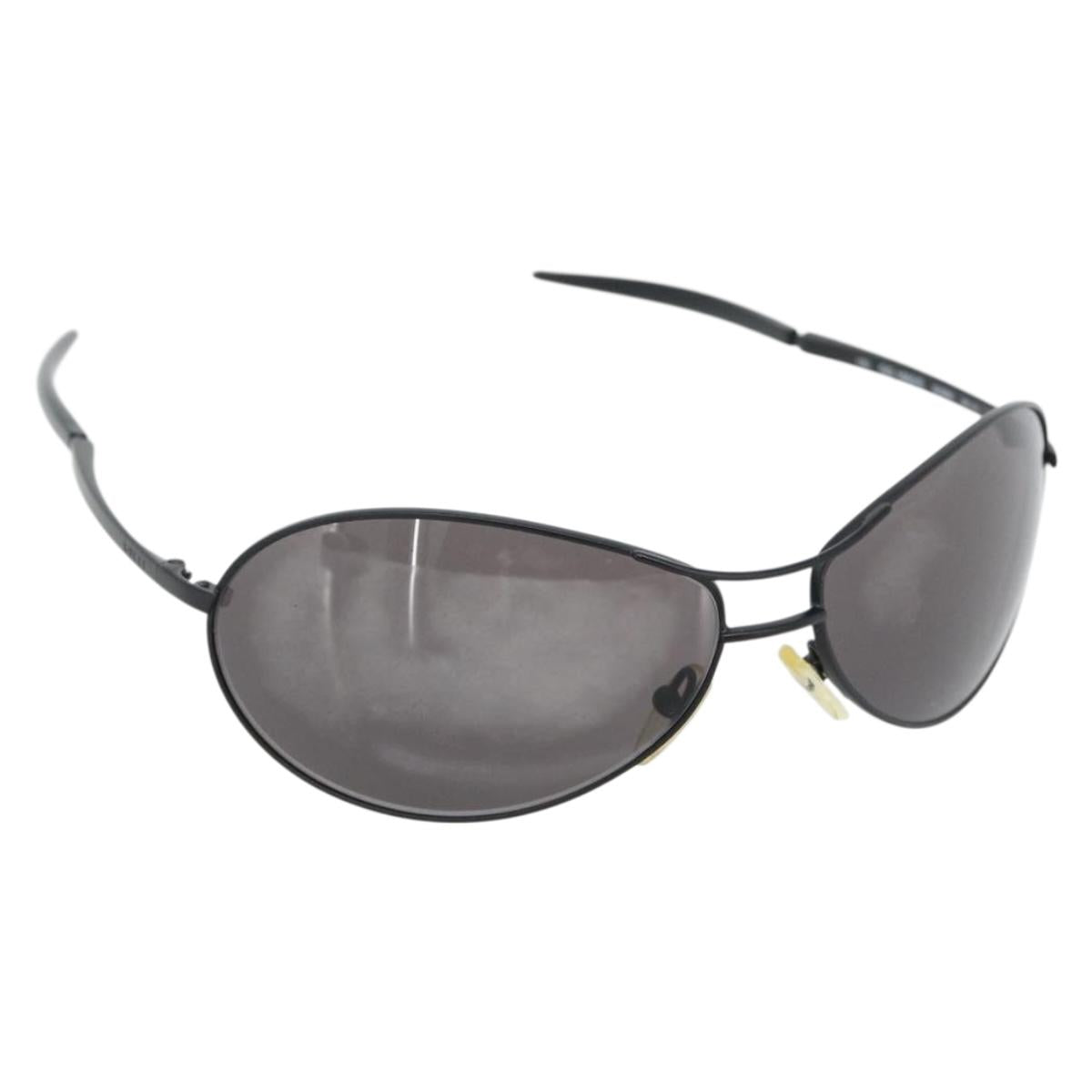 GUCCI Sunglasses Plastic Black Auth bs36623