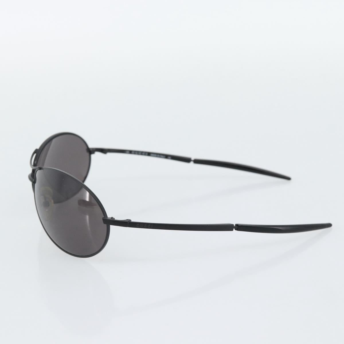GUCCI Sunglasses Plastic Black Auth bs36623
