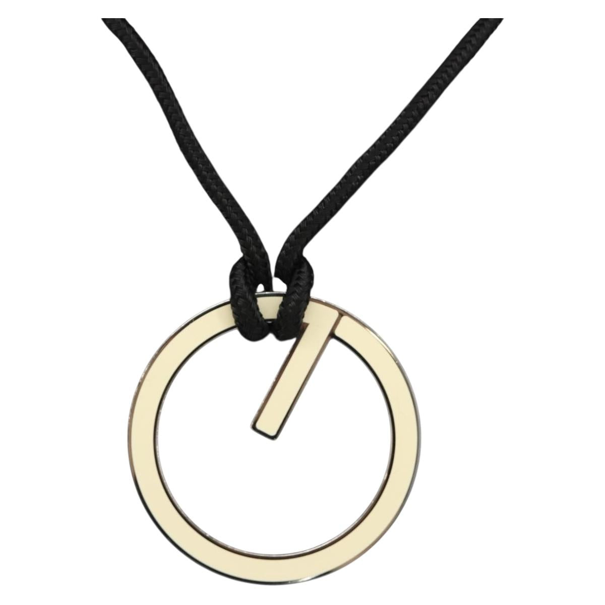 GUCCI G Logo Necklace metal Silver Auth bs36627V