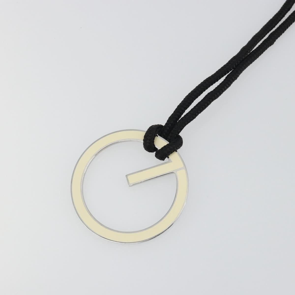 GUCCI G Logo Necklace metal Silver Auth bs36627V