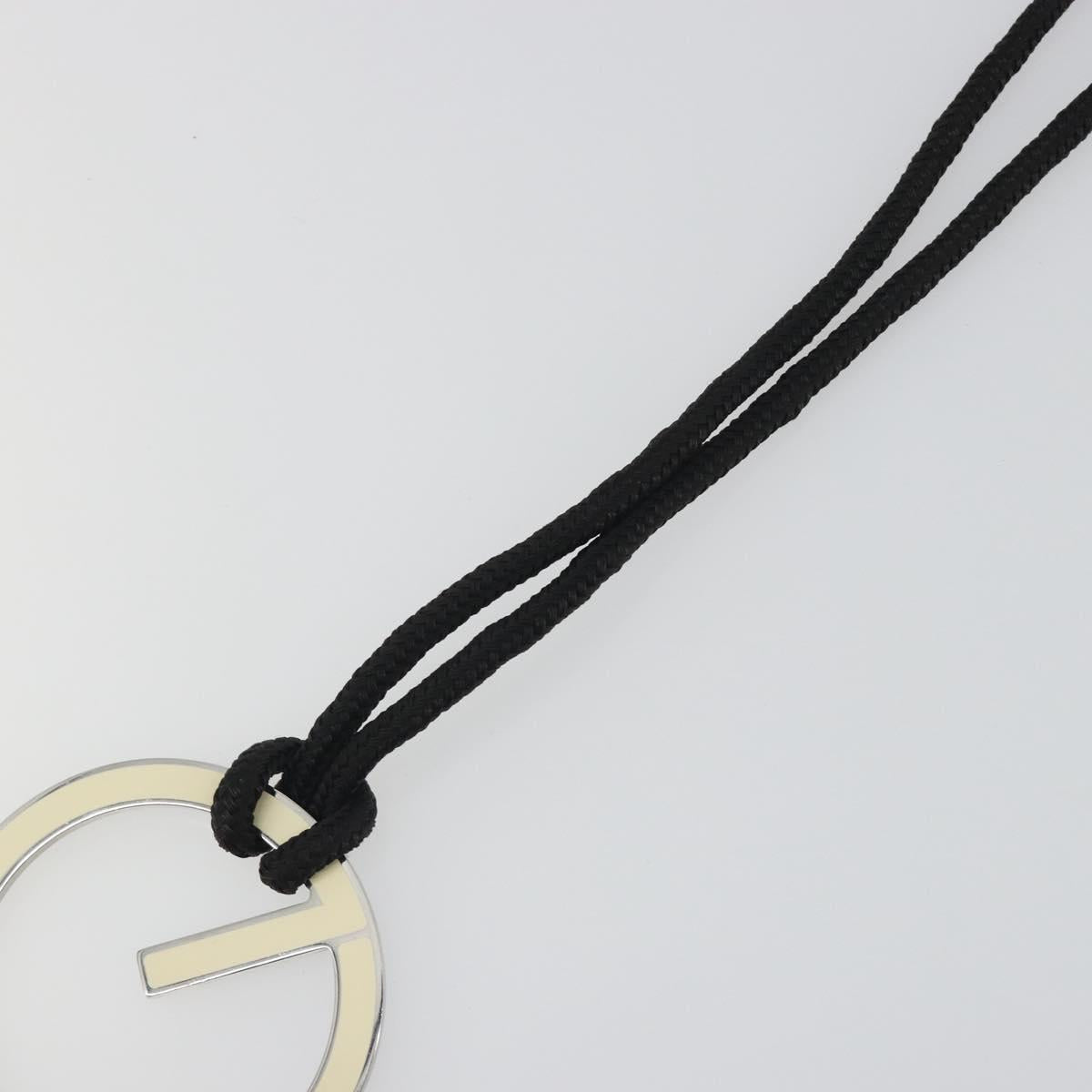 GUCCI G Logo Necklace metal Silver Auth bs36627V