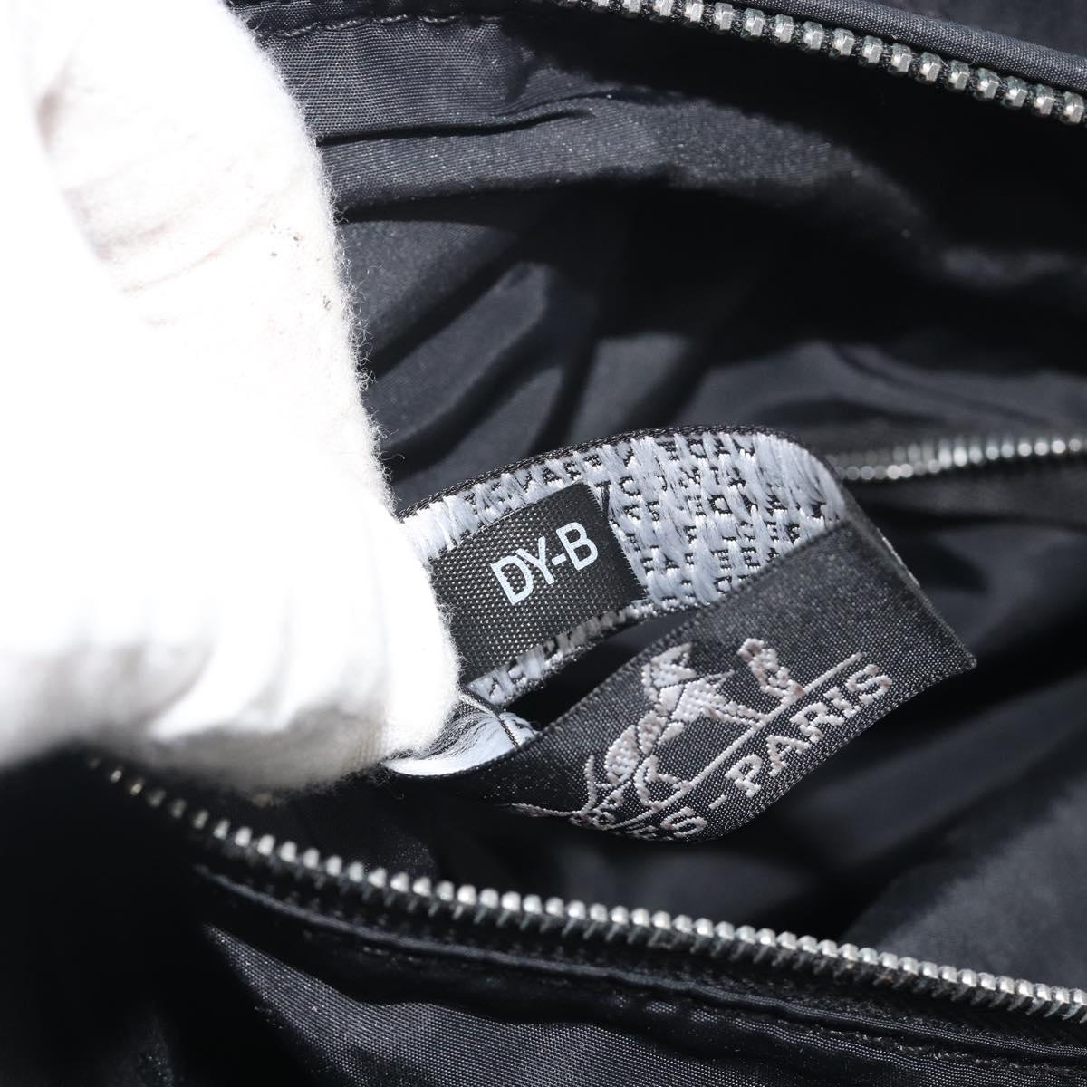 HERMES Acape Luco PM Hand Bag Nylon Black Auth bs36629