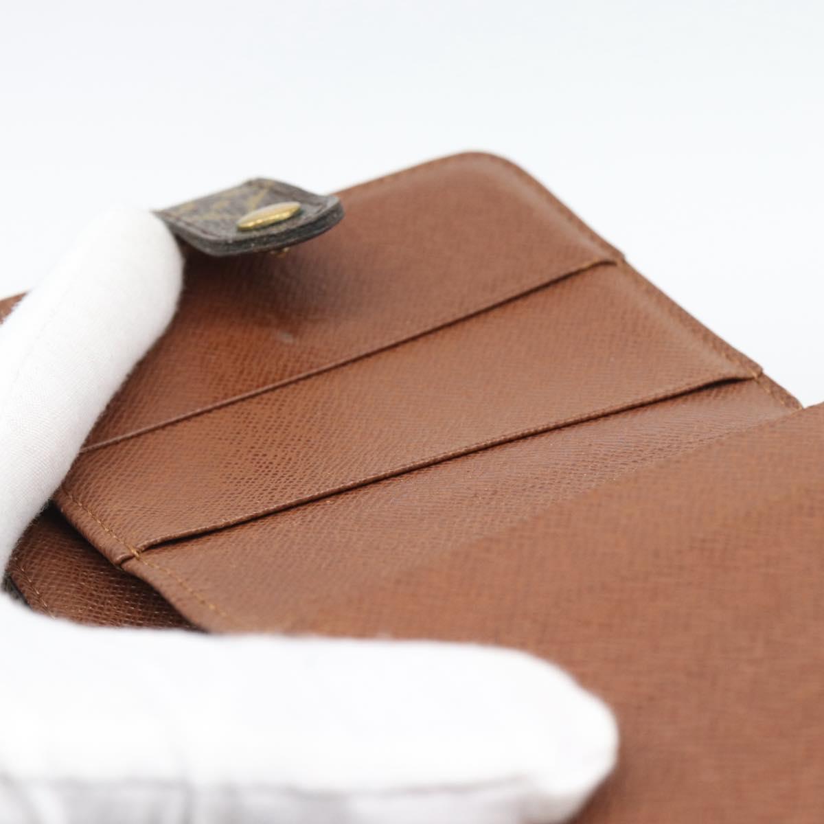 LOUIS VUITTON Monogram Compact Zip Wallet M61667 LV Auth bs36635