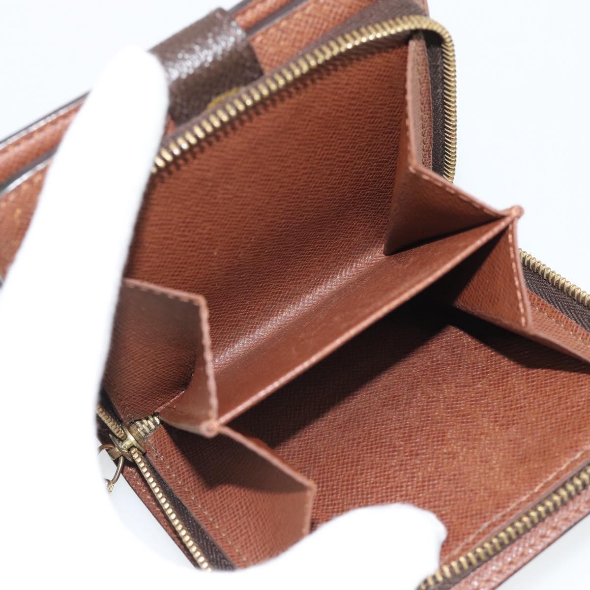 LOUIS VUITTON Monogram Compact Zip Wallet M61667 LV Auth bs36635