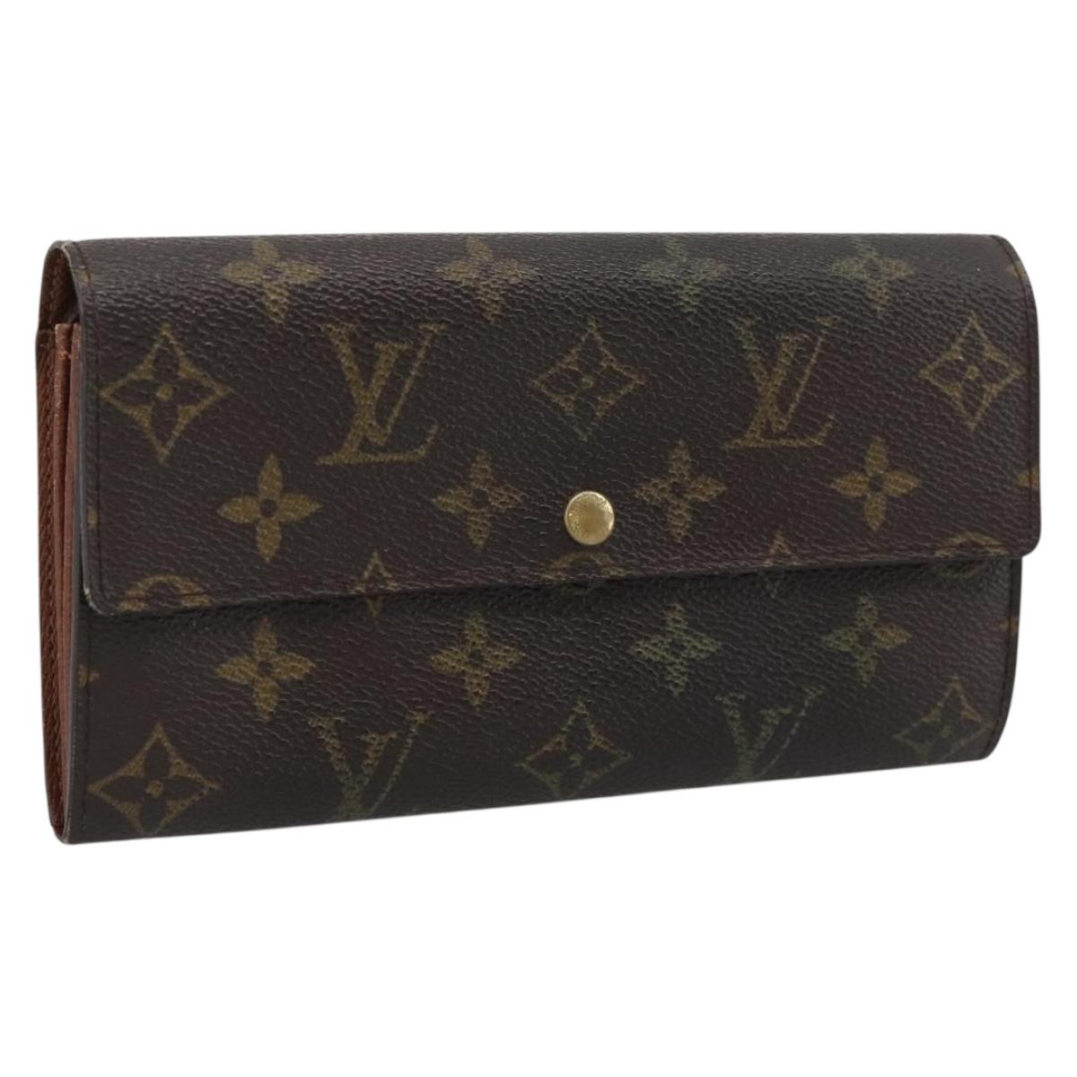 LOUIS VUITTON Monogram Portefeuille Sarah Long Wallet M61734 LV Auth bs36648