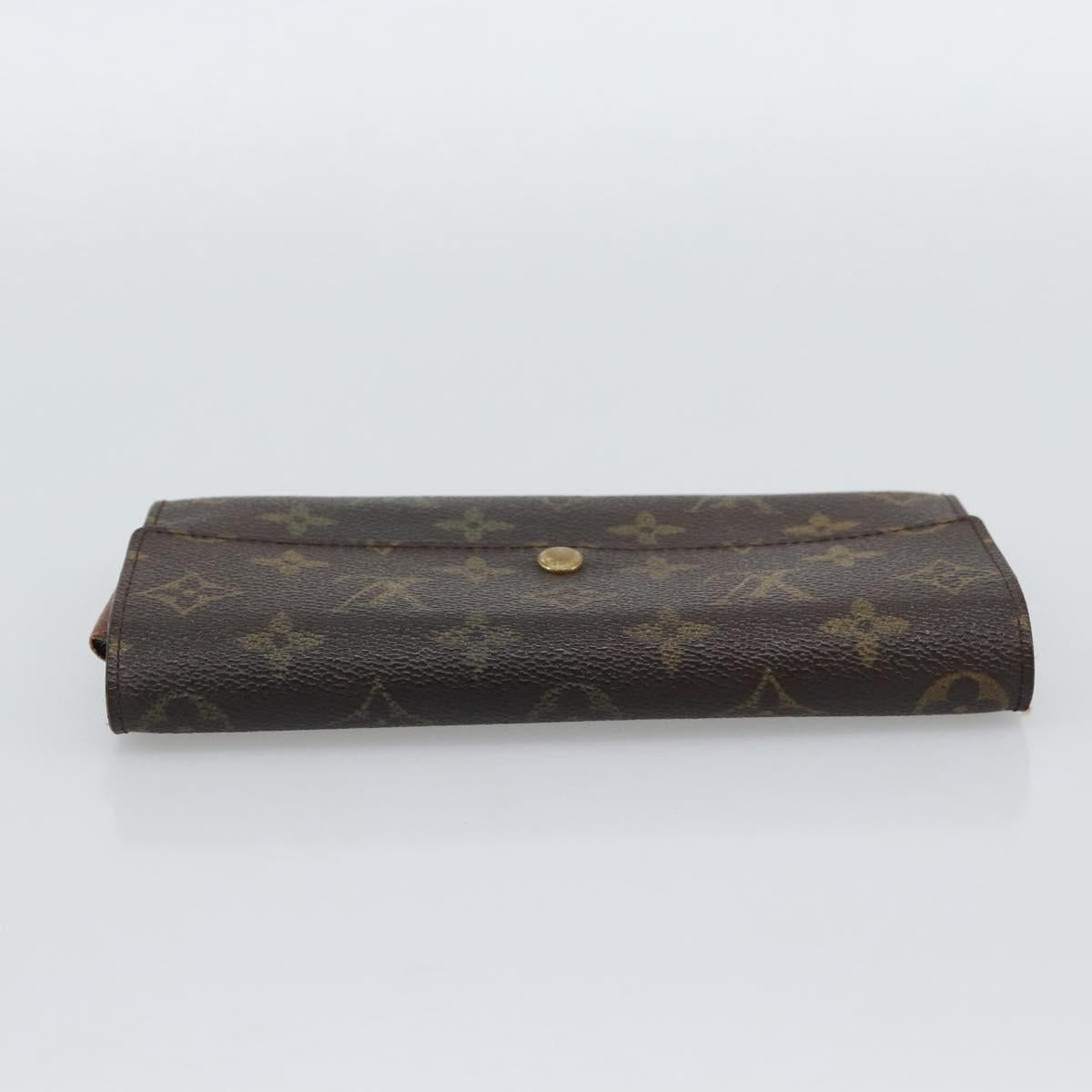 LOUIS VUITTON Monogram Portefeuille Sarah Long Wallet M61734 LV Auth bs36648