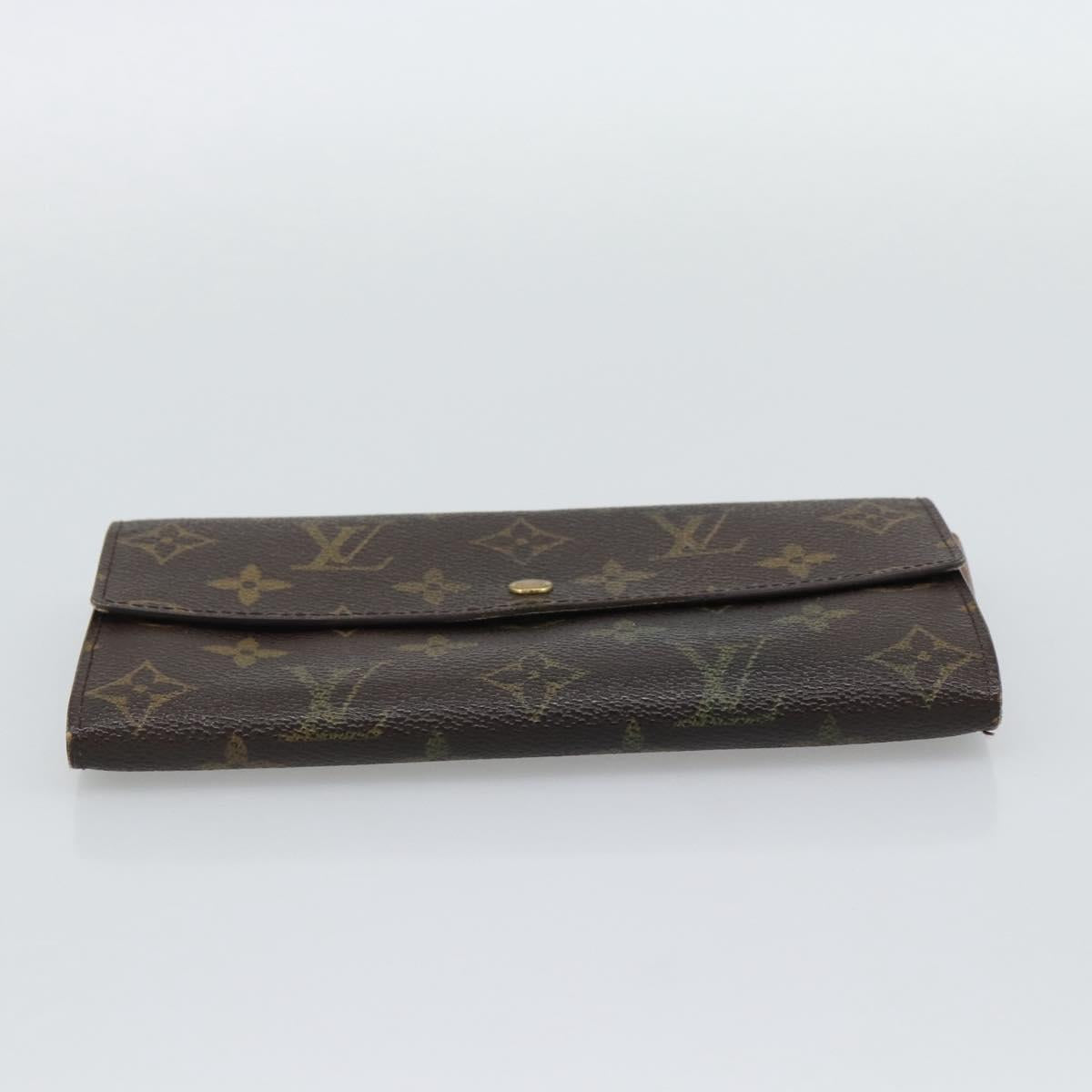 LOUIS VUITTON Monogram Portefeuille Sarah Long Wallet M61734 LV Auth bs36648