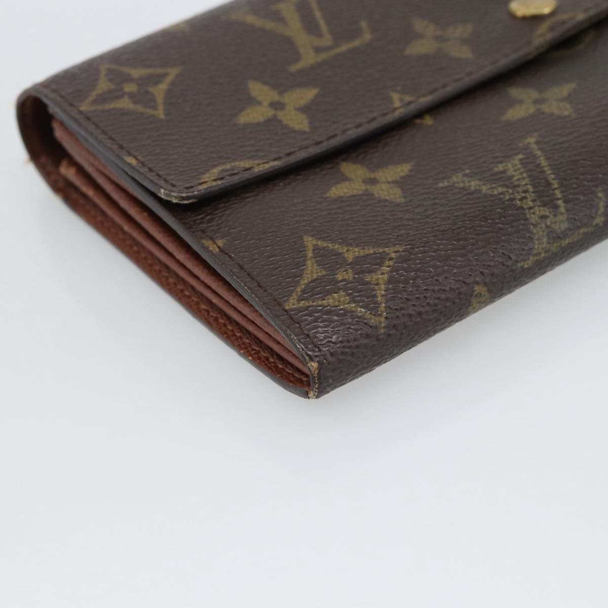 LOUIS VUITTON Monogram Portefeuille Sarah Long Wallet M61734 LV Auth bs36648