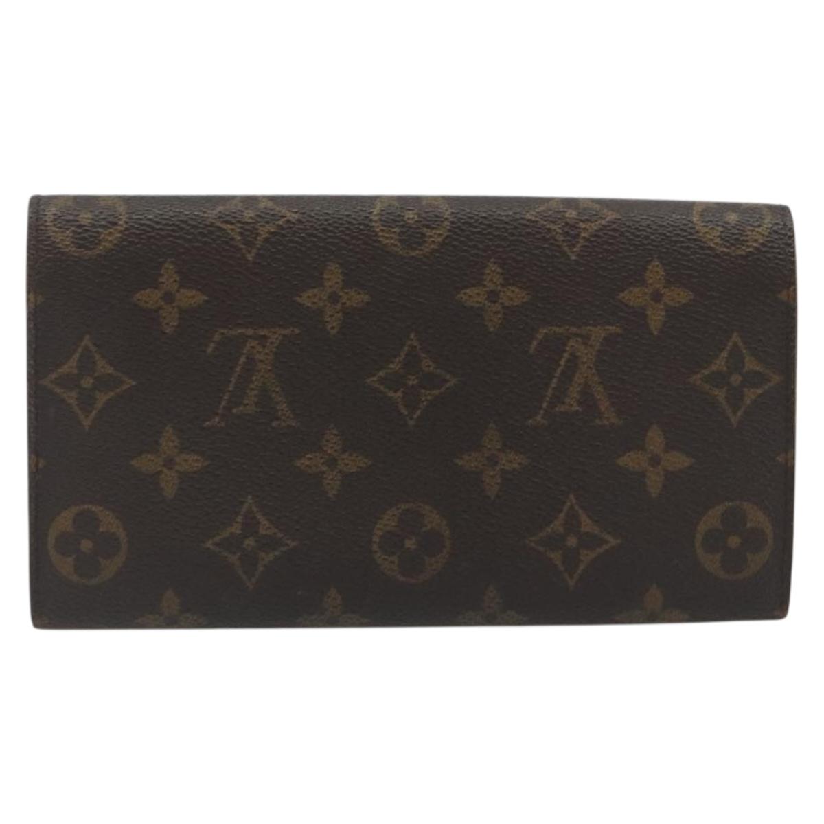 LOUIS VUITTON Monogram Portefeuille Sarah Long Wallet M61734 LV Auth bs36650