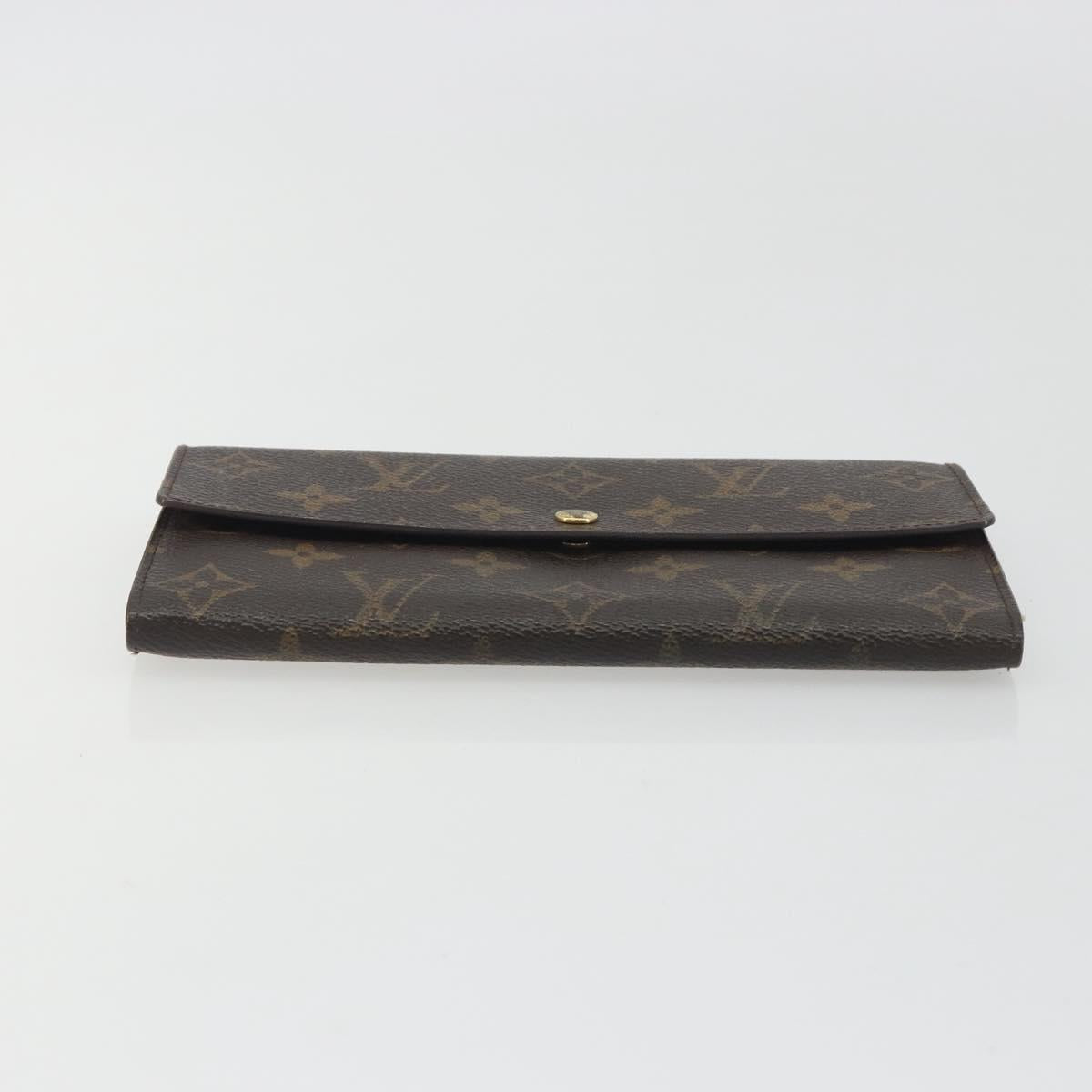 LOUIS VUITTON Monogram Portefeuille Sarah Long Wallet M61734 LV Auth bs36650