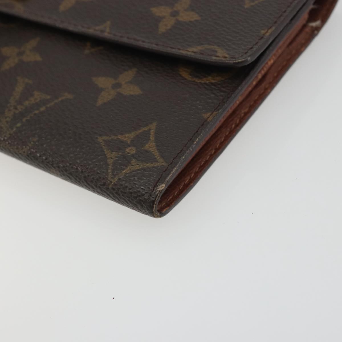 LOUIS VUITTON Monogram Portefeuille Sarah Long Wallet M61734 LV Auth bs36650