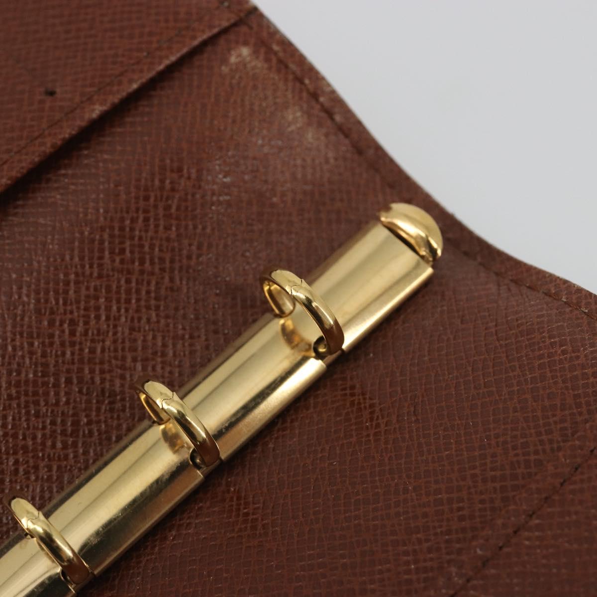 LOUIS VUITTON Epi Agenda PM Day Planner Cover Brown R20053 LV Auth bs36653
