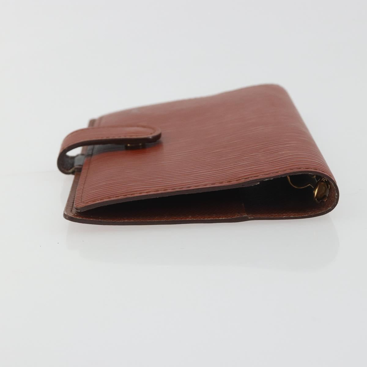 LOUIS VUITTON Epi Agenda PM Day Planner Cover Brown R20053 LV Auth bs36653