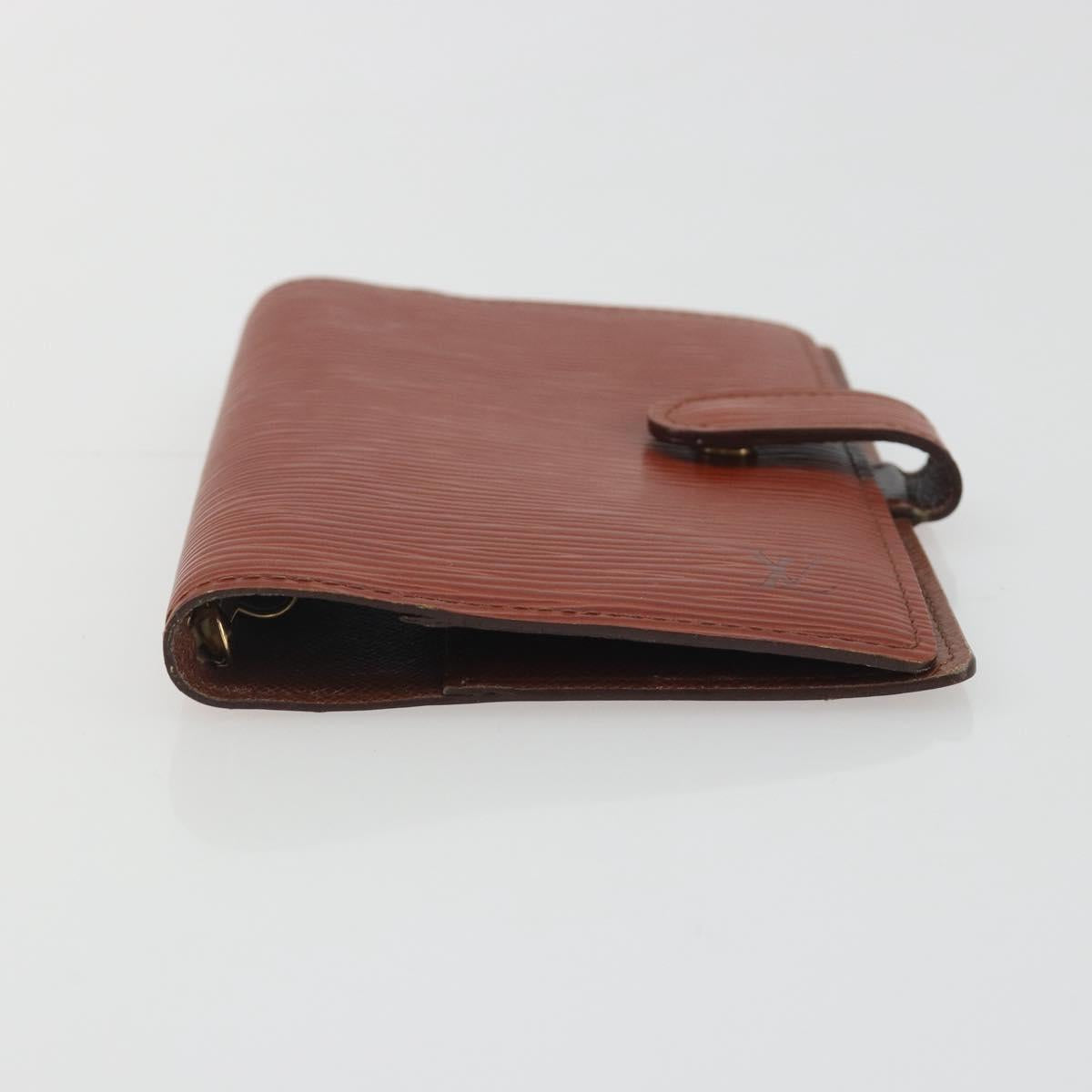 LOUIS VUITTON Epi Agenda PM Day Planner Cover Brown R20053 LV Auth bs36653