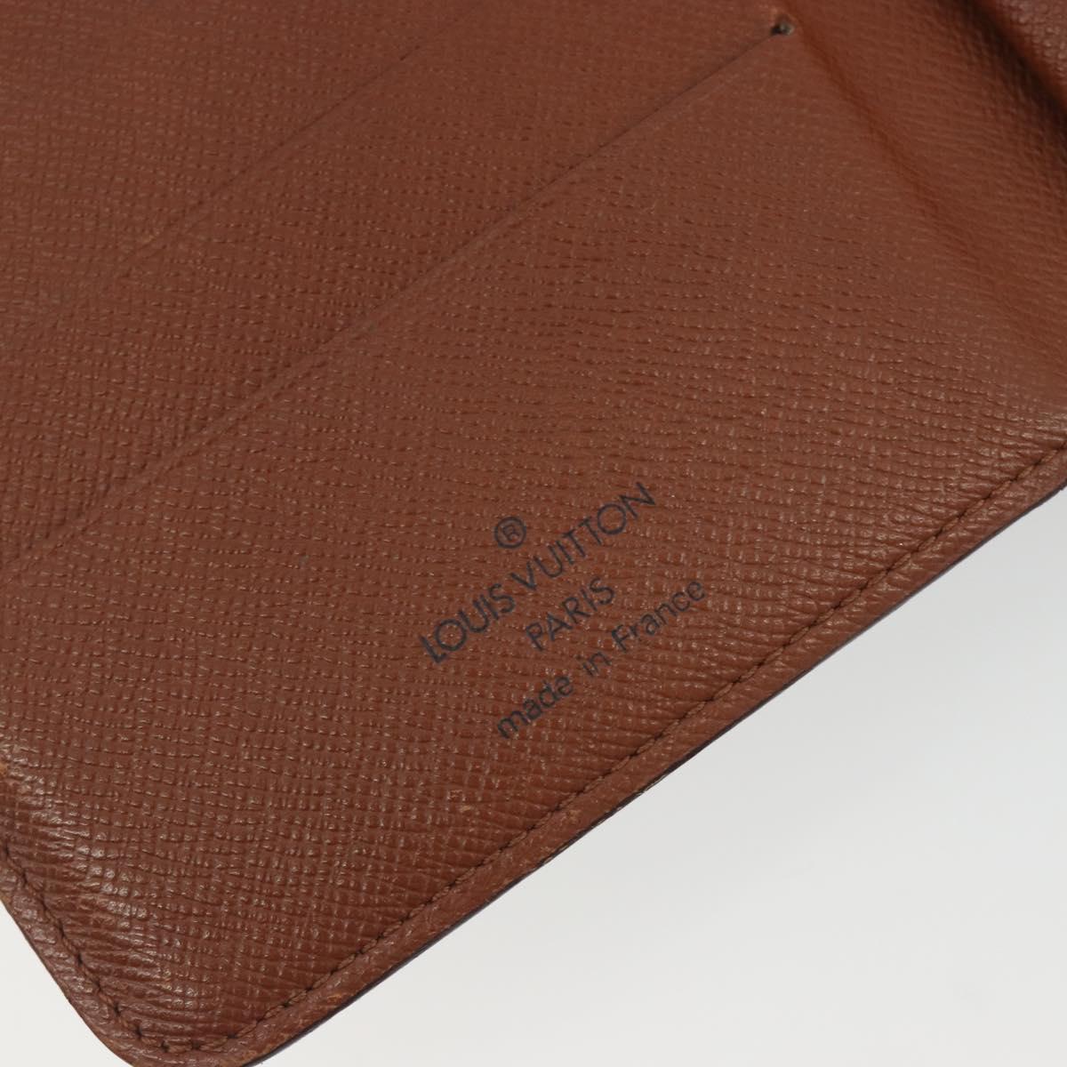 LOUIS VUITTON Monogram Porto Papie Zip Wallet M61207 LV Auth bs36654