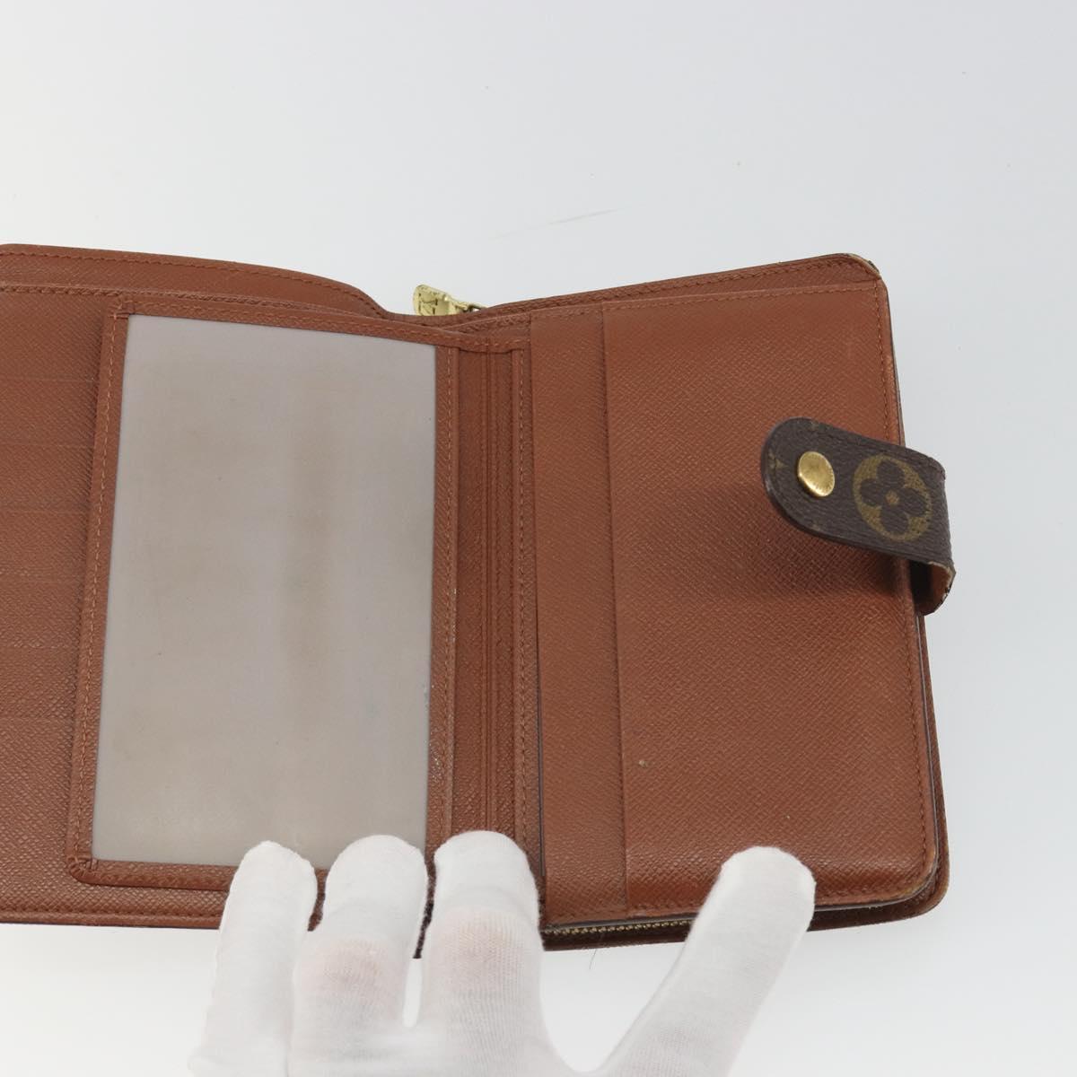 LOUIS VUITTON Monogram Porto Papie Zip Wallet M61207 LV Auth bs36654