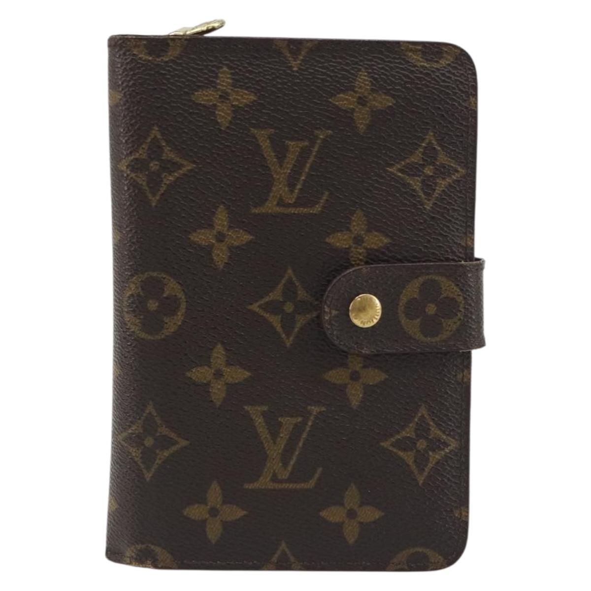 LOUIS VUITTON Monogram Porto Papie Zip Wallet M61207 LV Auth bs36654