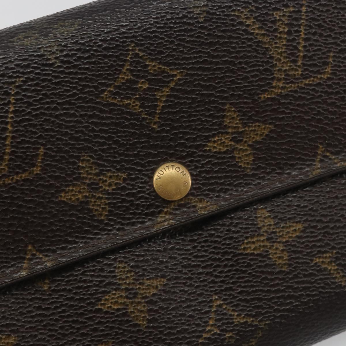 LOUIS VUITTON Monogram Portefeuille Sarah Long Wallet M61734 LV Auth bs36655