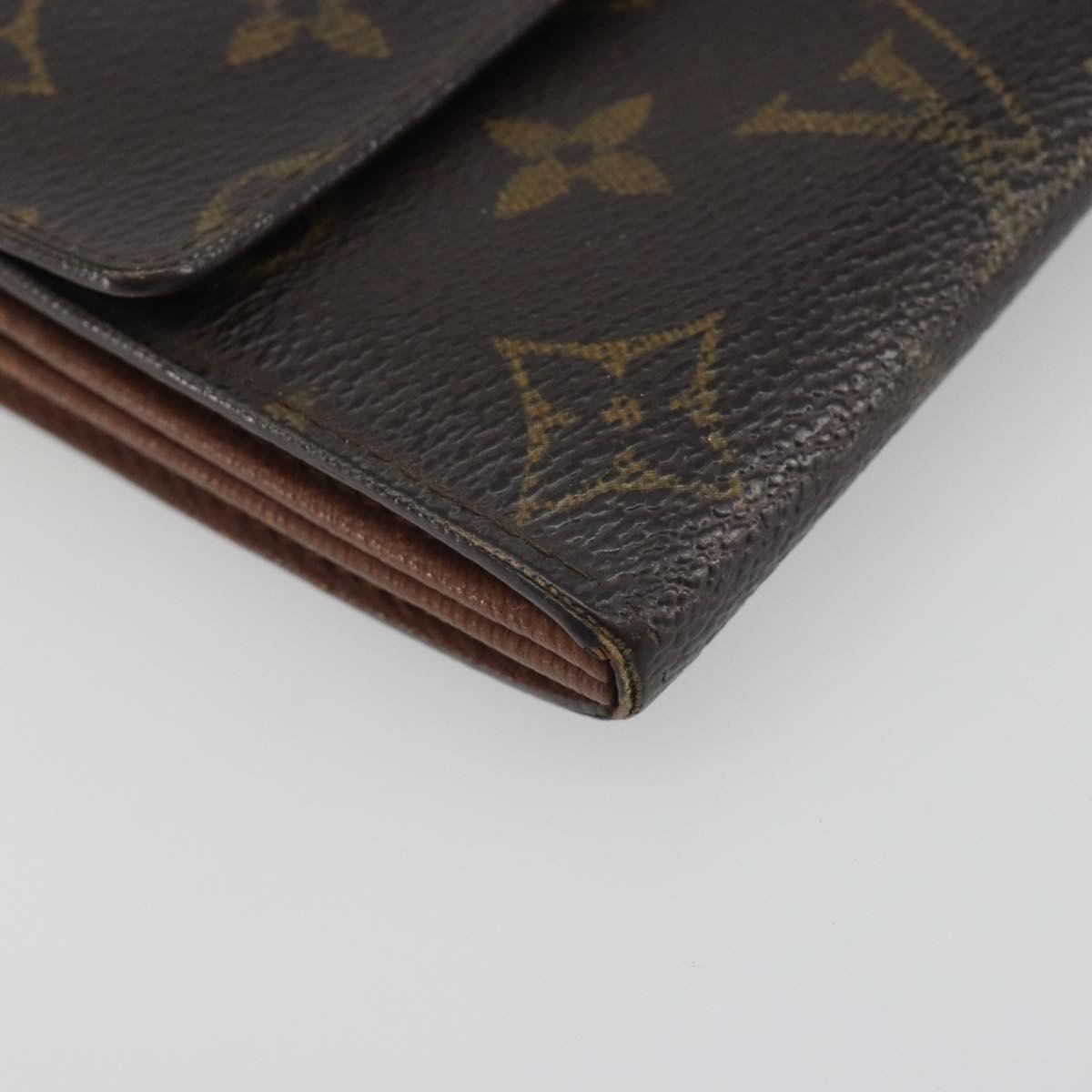 LOUIS VUITTON Monogram Portefeuille Sarah Long Wallet M61734 LV Auth bs36655