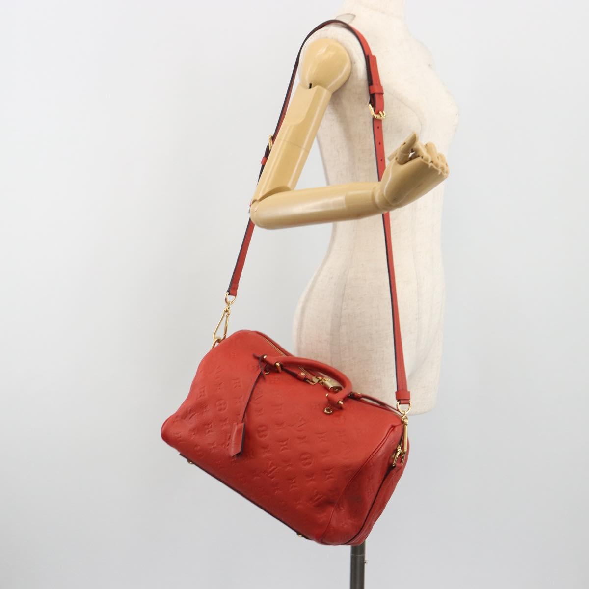 LOUIS VUITTON Empreinte Speedy Bandouliere 30 Orange Orian M40756 Auth bs36663V
