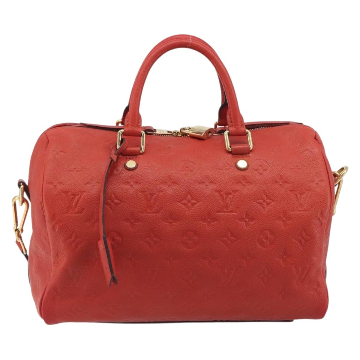 LOUIS VUITTON Empreinte Speedy Bandouliere 30 Orange Orian M40756 Auth bs36663V