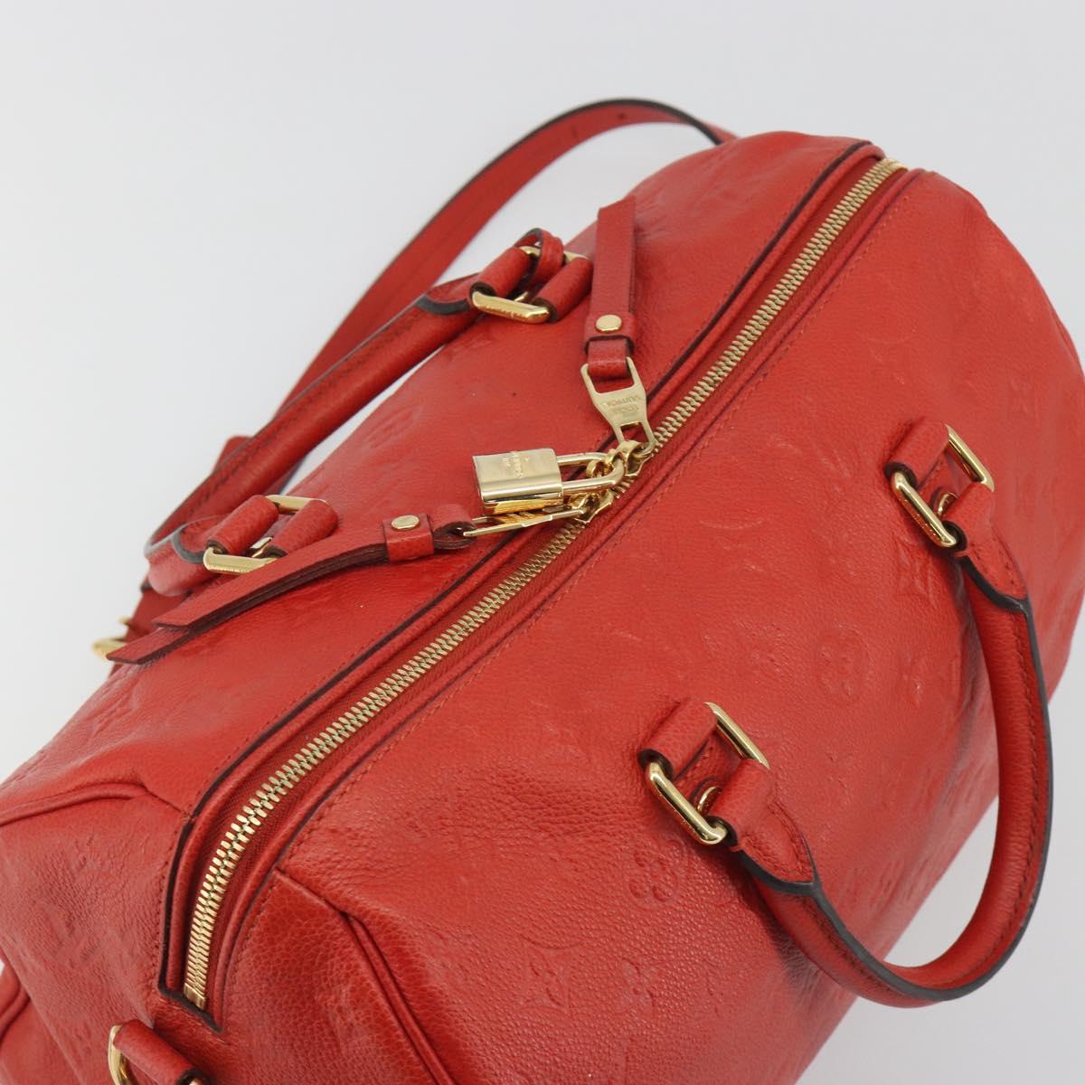 LOUIS VUITTON Empreinte Speedy Bandouliere 30 Orange Orian M40756 Auth bs36663V