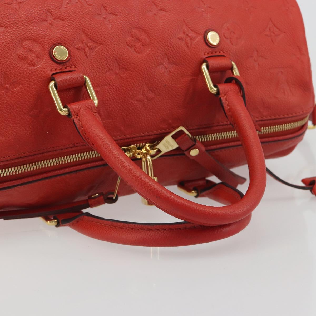 LOUIS VUITTON Empreinte Speedy Bandouliere 30 Orange Orian M40756 Auth bs36663V