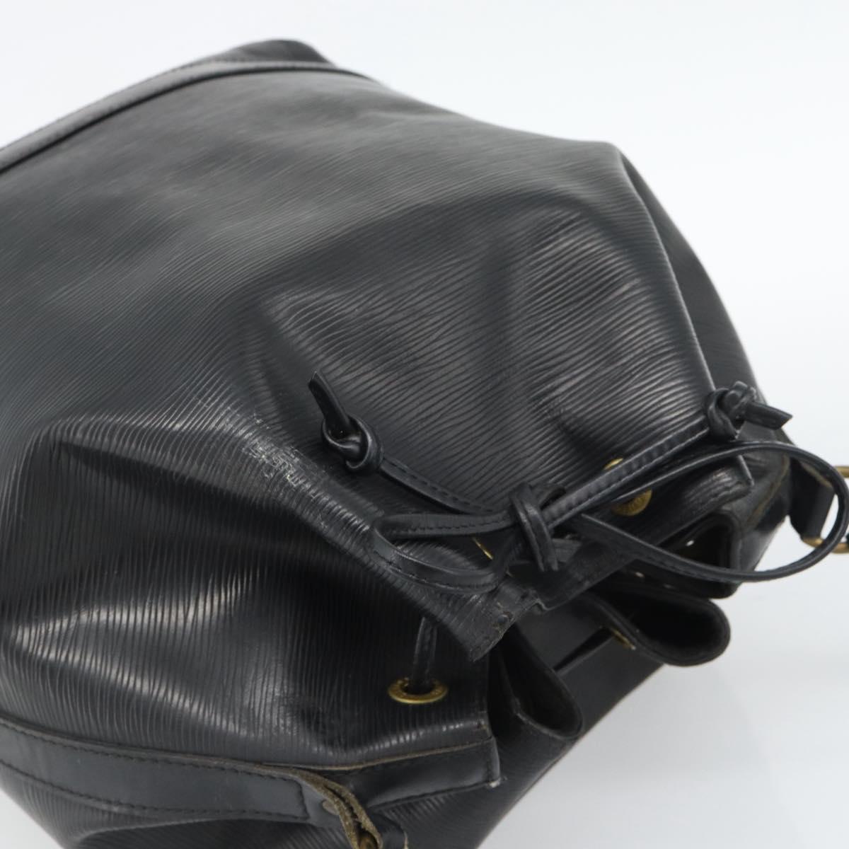 LOUIS VUITTON Epi Noe Shoulder Bag Black M44002 LV Auth bs36664