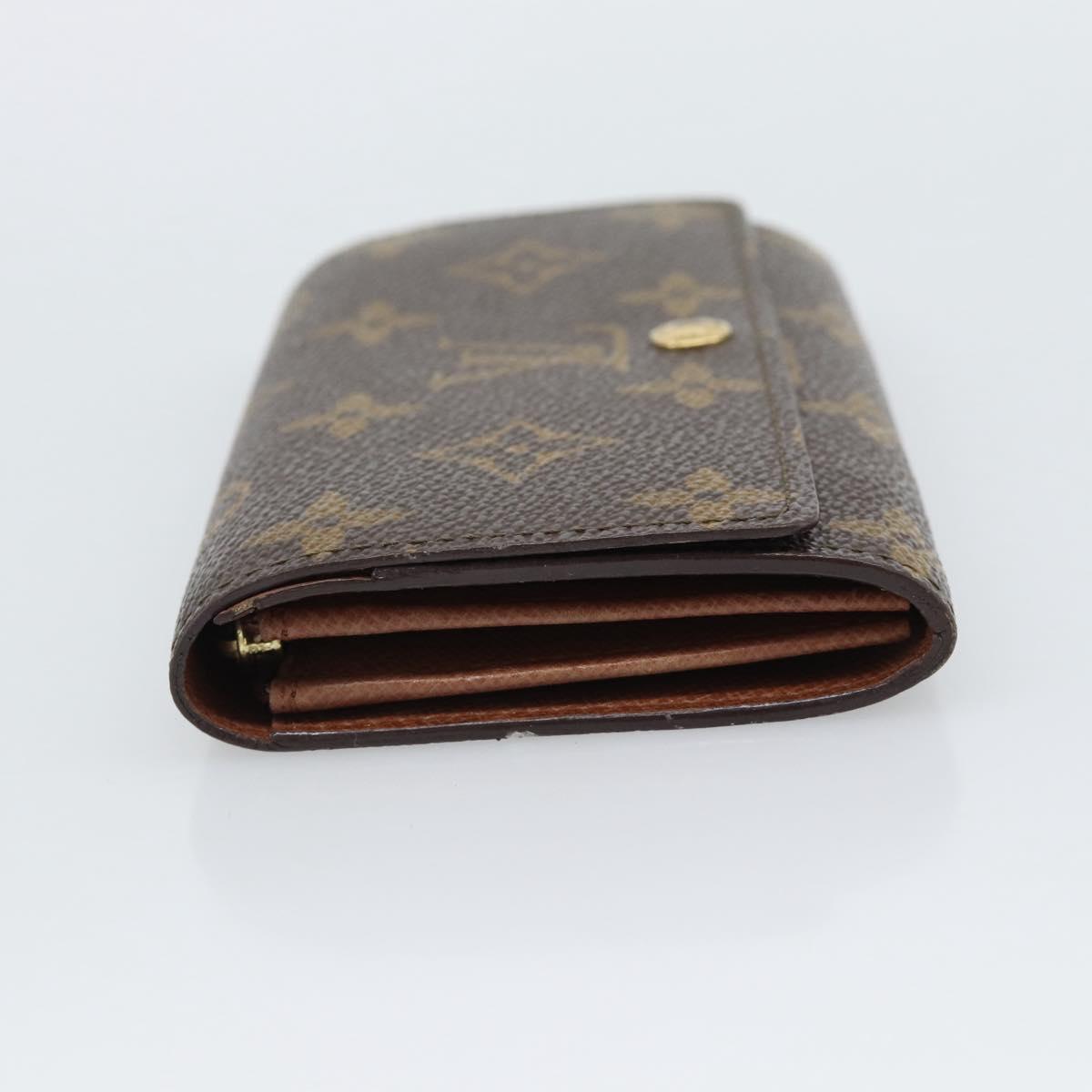 LOUIS VUITTON Monogram Porte Monnaie Zip Wallet M61735 LV Auth bs36665A