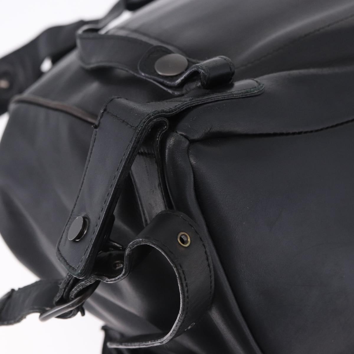 BOTTEGA VENETA INTRECCIATO Backpack Leather Black 155095 Auth bs36676A
