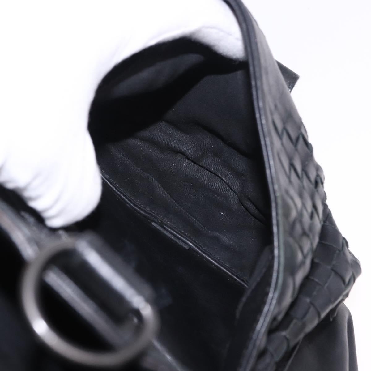 BOTTEGA VENETA INTRECCIATO Backpack Leather Black 155095 Auth bs36676A