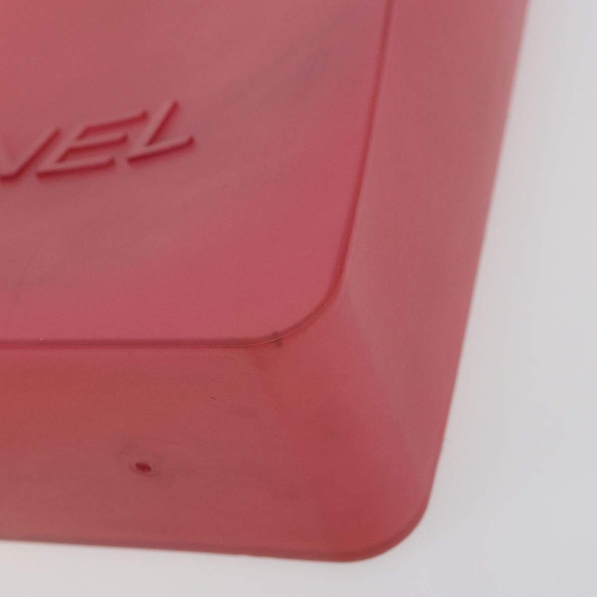 CHANEL Tote Bag Rubber Pink CC Auth bs36687