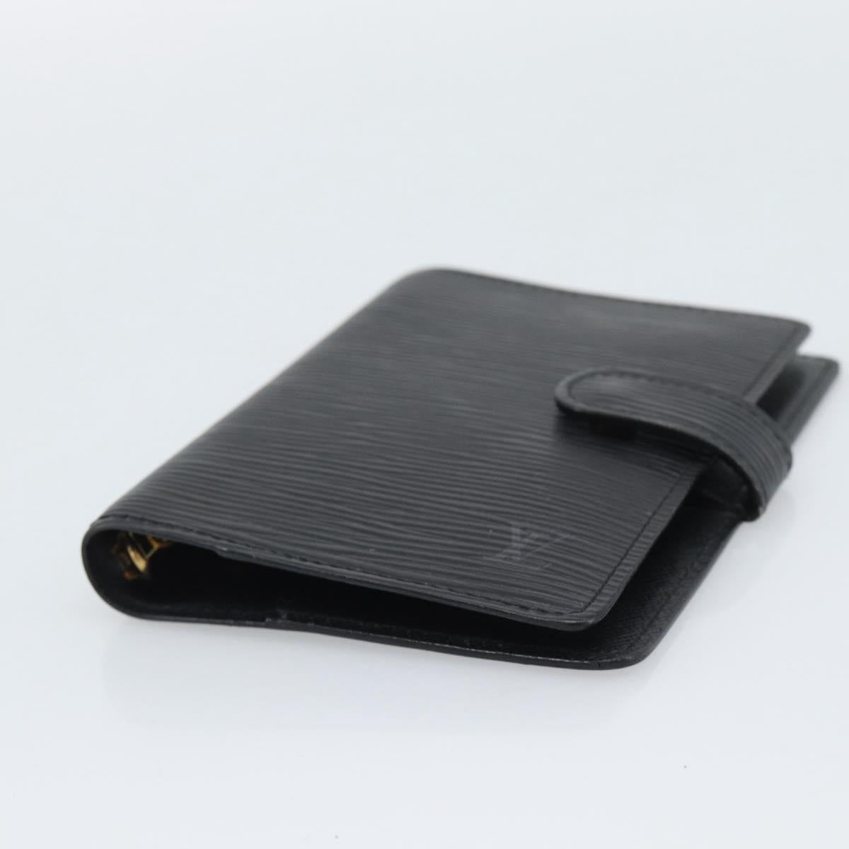 LOUIS VUITTON Epi Monogram Day Planner Cover 2 Set Black LV Auth bs36693