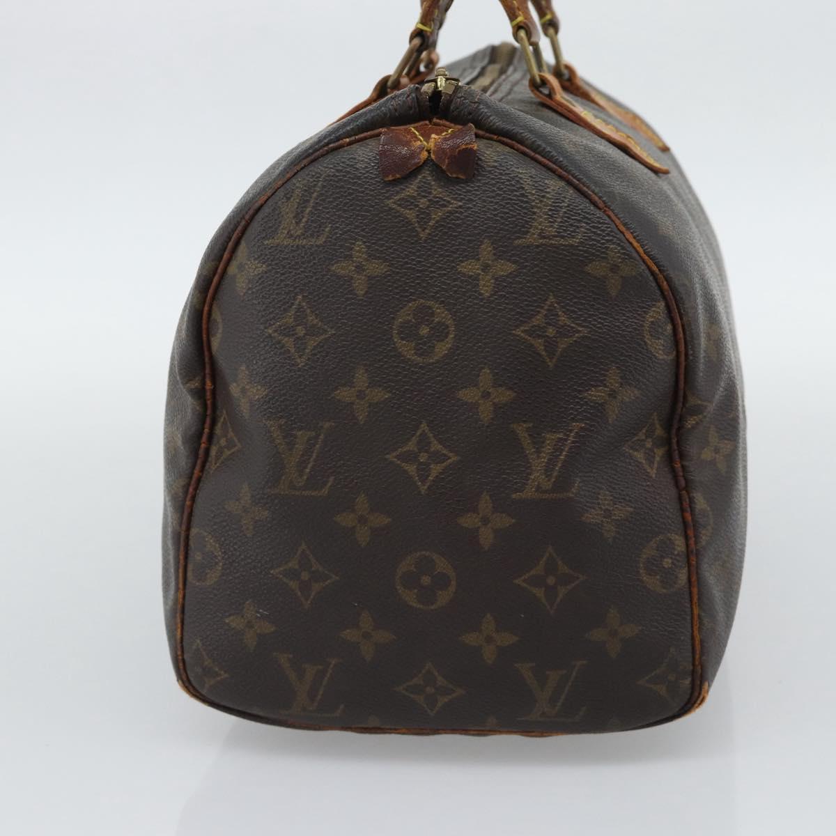 LOUIS VUITTON Monogram Speedy 30 Hand Bag M41526 LV Auth bs36699