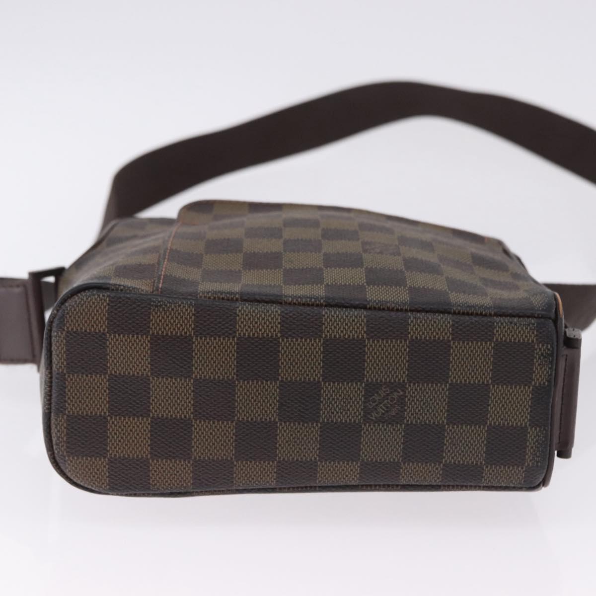 LOUIS VUITTON Damier Ebene Olaf PM Shoulder Bag N41442 LV Auth bs36700