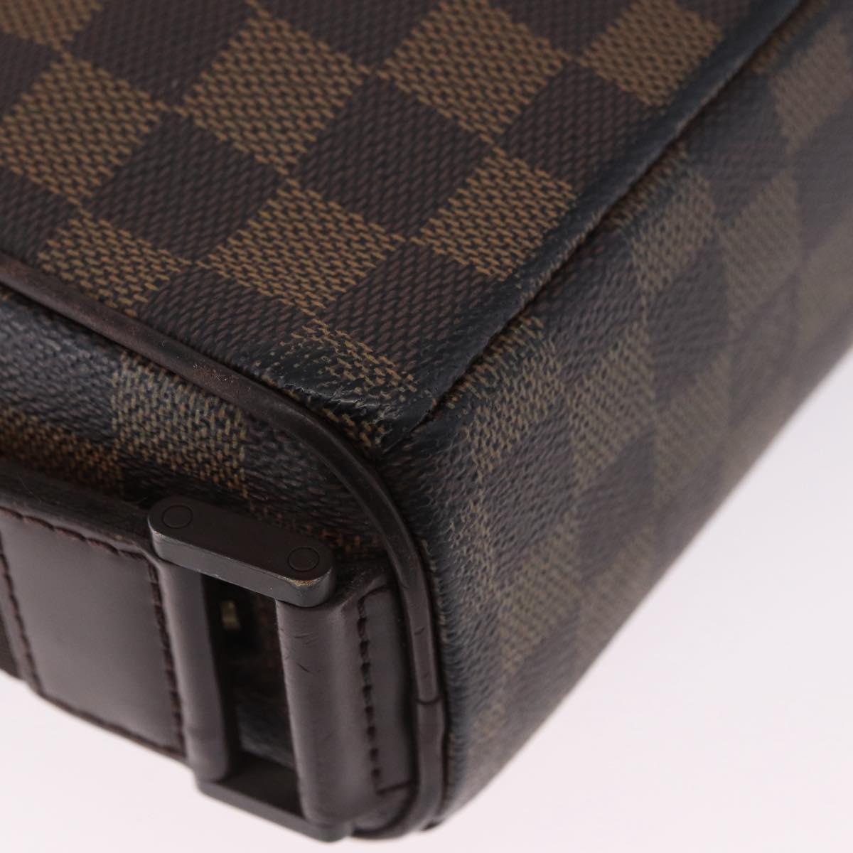 LOUIS VUITTON Damier Ebene Olaf PM Shoulder Bag N41442 LV Auth bs36700